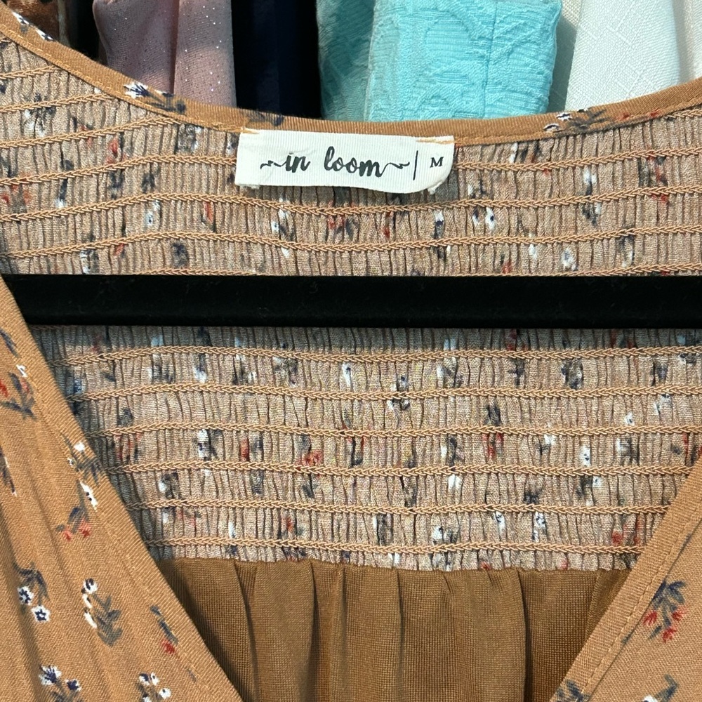 Mustard In Loom Floral Dress - Picture 2 of 11